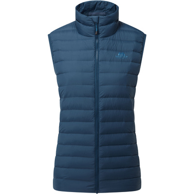Mountain Equipment Dames Earthrise Bodywarmer (Maat L, Blauw)