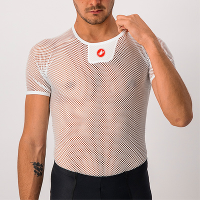 Castelli Homme T-shirt Core Mesh 3 (taille M , Blanc)