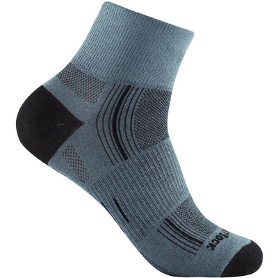 Wrightsock Stride Quarter Sokken (Maat 34 , Grijs)