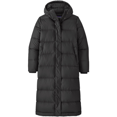Patagonia Dames Long Silent Down Parka (Maat XS, Zwart)