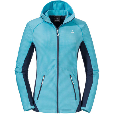 Schöffel Dames Monte Sart Hoodie Vest (Maat XL, Turquoise)