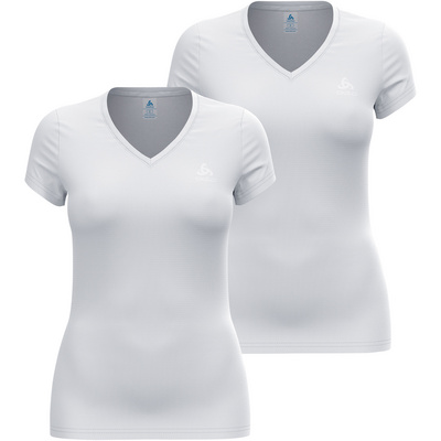 Odlo Femme Active Everyday Eco Pack 2 Tops (taille L, Blanc)
