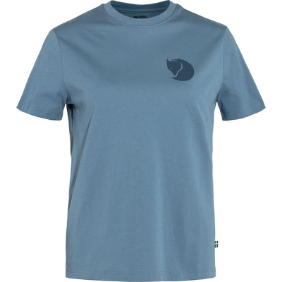 Fjällräven Dames Fox Boxy Logo T-Shirt (Maat S, Blauw)