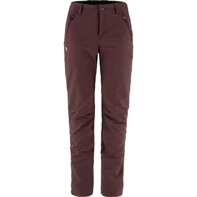 Fjällräven Dames Abisko Trail Stretch Broek (Maat XS, Rood)