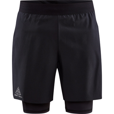 Craft Heren Pro Trail 2in1 Short (Maat XXL, Zwart)