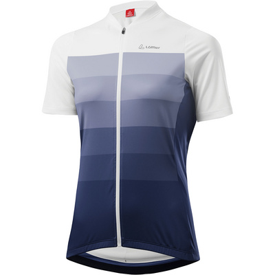 Löffler Dames Rainbow Bike Jersey (Maat XL, Blauw)