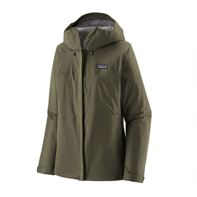 Patagonia Dames Torrentshell 3L Jas (Maat L, Olijf)