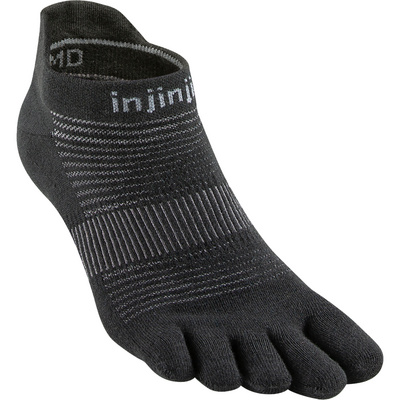 Injinji Run Lightweight No-Show Sokken (Maat 47.5 , Zwart)