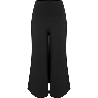 Mandala Dames Roll Over Tulip Broek (Maat L, Zwart)