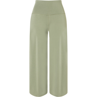 Mandala Dames Roll Over Tulip Broek (Maat L, Groen)