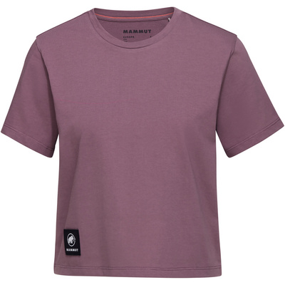 Mammut Dames Massone Cropped Patch T-Shirt (Maat M, Paars)