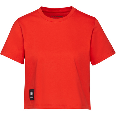 Mammut Dames Massone Cropped Patch T-Shirt (Maat S, Rood)