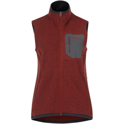 Bergans Dames Kamphaug Knitted Bodywarmer (Maat XL, Rood)