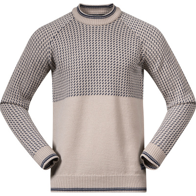 Bergans Heren Alvdal Wool Trui (Maat XL, Beige)