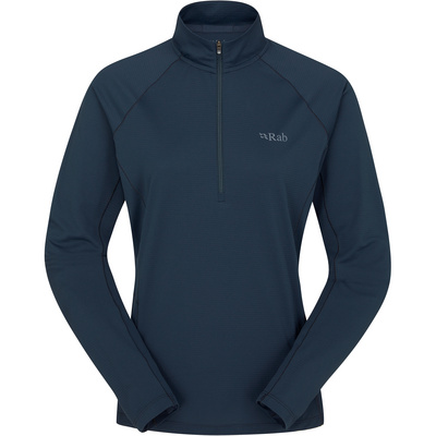 Rab Dames Sonic Zip Longsleeve (Maat M, Blauw)