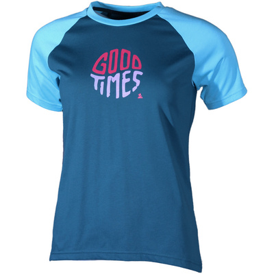 Zimtstern Dames Gooz T-Shirt (Maat S, Blauw)