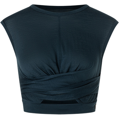 Super.Natural Dames Wrap Top (Maat XL, Blauw)
