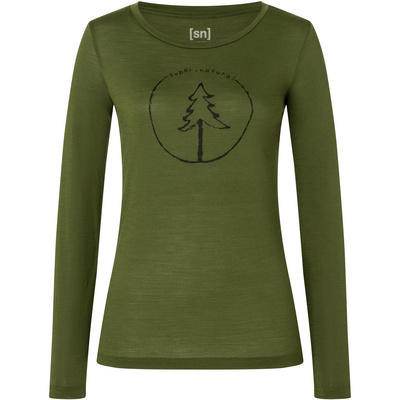 Super.Natural Dames Bubble Tree Longsleeve