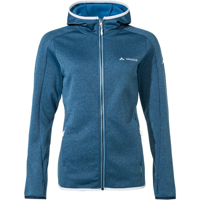 Vaude Dames Valsorda Fleece Hoodie Vest (Maat XS, Blauw)