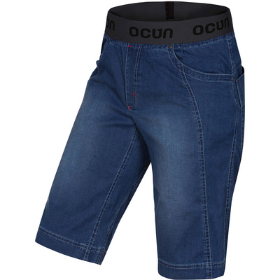 Ocun Heren Mánia Jeans Short (Maat S, Blauw)