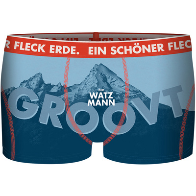 Ein schöner Fleck Erde Homme Boxer Der Watzmann Groovt (taille XL, Bleu)