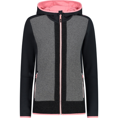 CMP Dames Hoodie Vest (Maat S, Grijs)