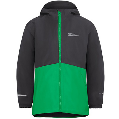 Jack Wolfskin Kinderen Iceland 3in1 Jas (Maat 164, Groen)