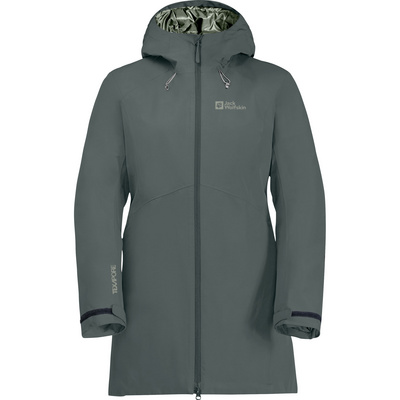 Jack Wolfskin Dames Heidelstein Ins Mantel (Maat XL, Groen)