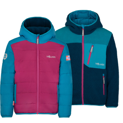 Trollkids Kinderen Sandvika Turnover Vest (Maat 92, Blauw)