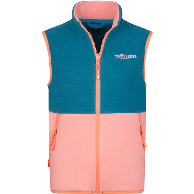 Trollkids Kinderen Kjerag Bodywarmer (Maat 152, Blauw)