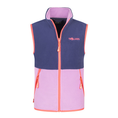 Trollkids Kinderen Kjerag Bodywarmer (Maat 110, Paars)