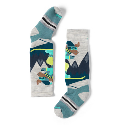 SmartWool Kinderen Full Cushion Mountain Moose Pattern OTC Sokken