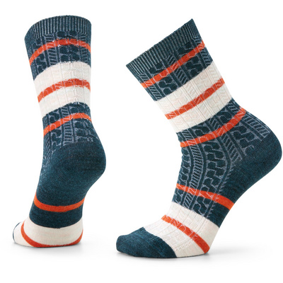 SmartWool Dames Everyday Striped Cable Crew Sokken