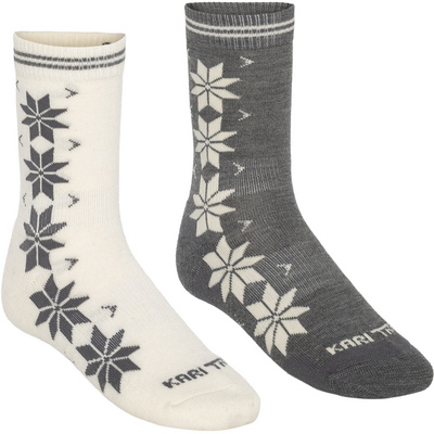 Kari Traa Dames Vinst Wool Sokken 2-Pack (Maat 39 , Meerkleurig)