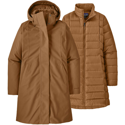 Patagonia Dames 3-in-1 Tres Parka (Maat XS, Bruin)