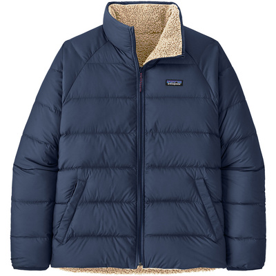Patagonia Heren Reversible Silent Down Jas (Maat S, Blauw)