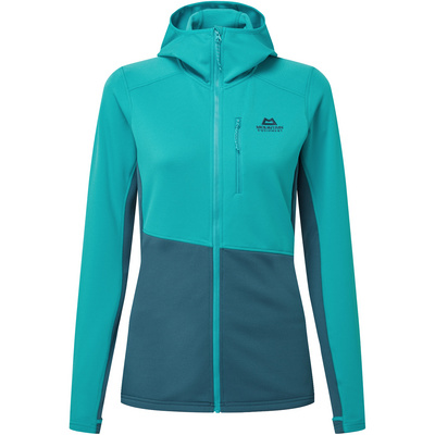Mountain Equipment Dames Durian Hoodie Vest (Maat XL, Turquoise)