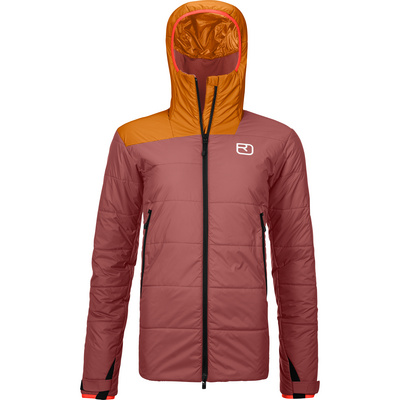 Ortovox Dames Swisswool Zinal Jas (Maat S, Rood)