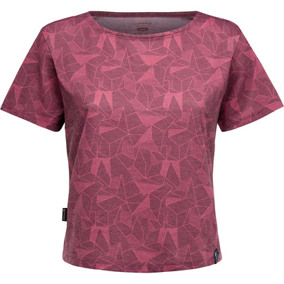 La Sportiva Dames Dimension T-Shirt (Maat XS, Rood)