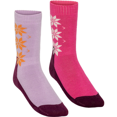 Kari Traa Dames KT Wool 2-Pack Sokken (Maat 36 , Roze)