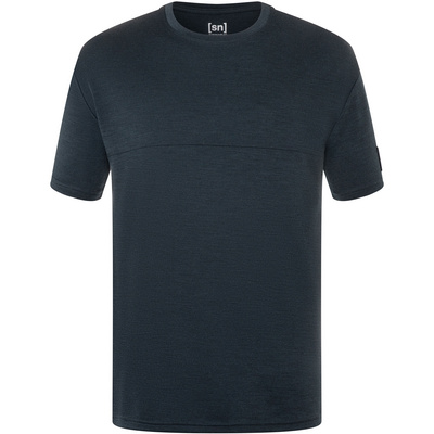 Super.Natural Heren Oversized Bio T-Shirt (Maat S, Blauw)