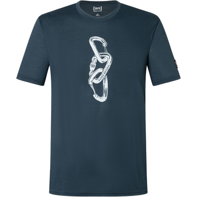Super.Natural Heren Carabineri T-Shirt (Maat S, Blauw)