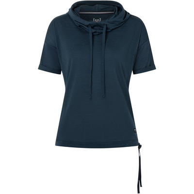 Super.Natural Femme Sweat à capuche Justshort (taille S, Bleu)