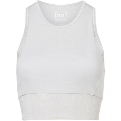 Super.Natural Femme Soutien-gorge de sport Arabesque LF (taille XS, Blanc)