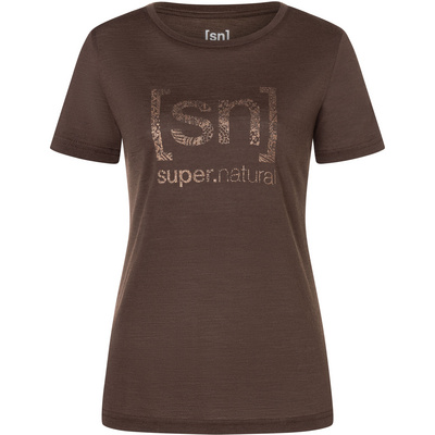 Super.Natural Dames Arabesque T-Shirt (Maat XL, Bruin)