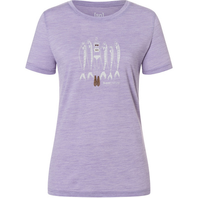Super.Natural Dames Copper Sardine T-Shirt (Maat XS, Paars)