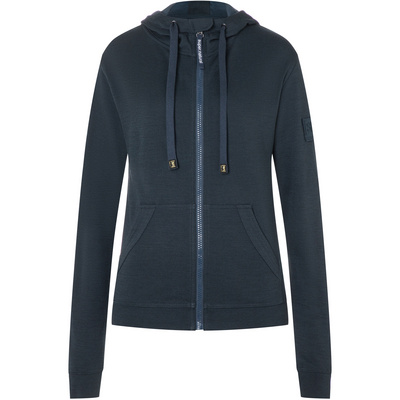 Super.Natural Dames Solution Bio Hoodie Vest (Maat M, Blauw)