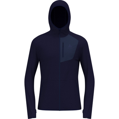 Odlo Heren Ascent Hoodie Jas (Maat L, Blauw)
