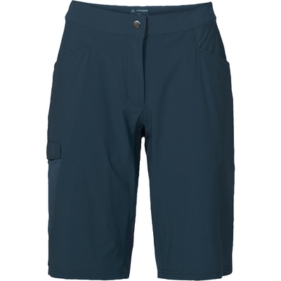 Vaude Dames Tremalzo III Fietsbroek kort (Maat S, Blauw)