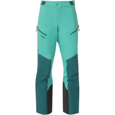 Bergans Dames Tind 3L Shell Broek (Maat S, Groen)